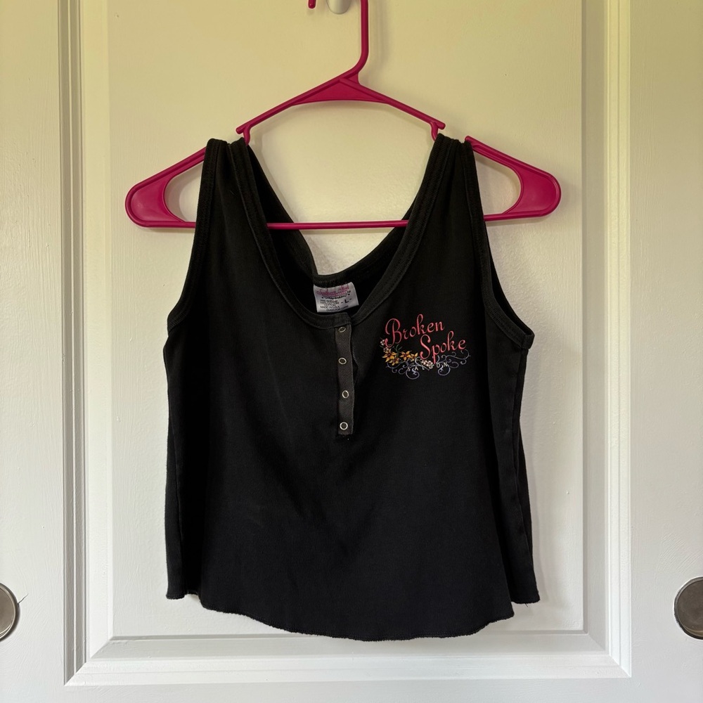 Vintage Biker Broken Spoke Tank Top